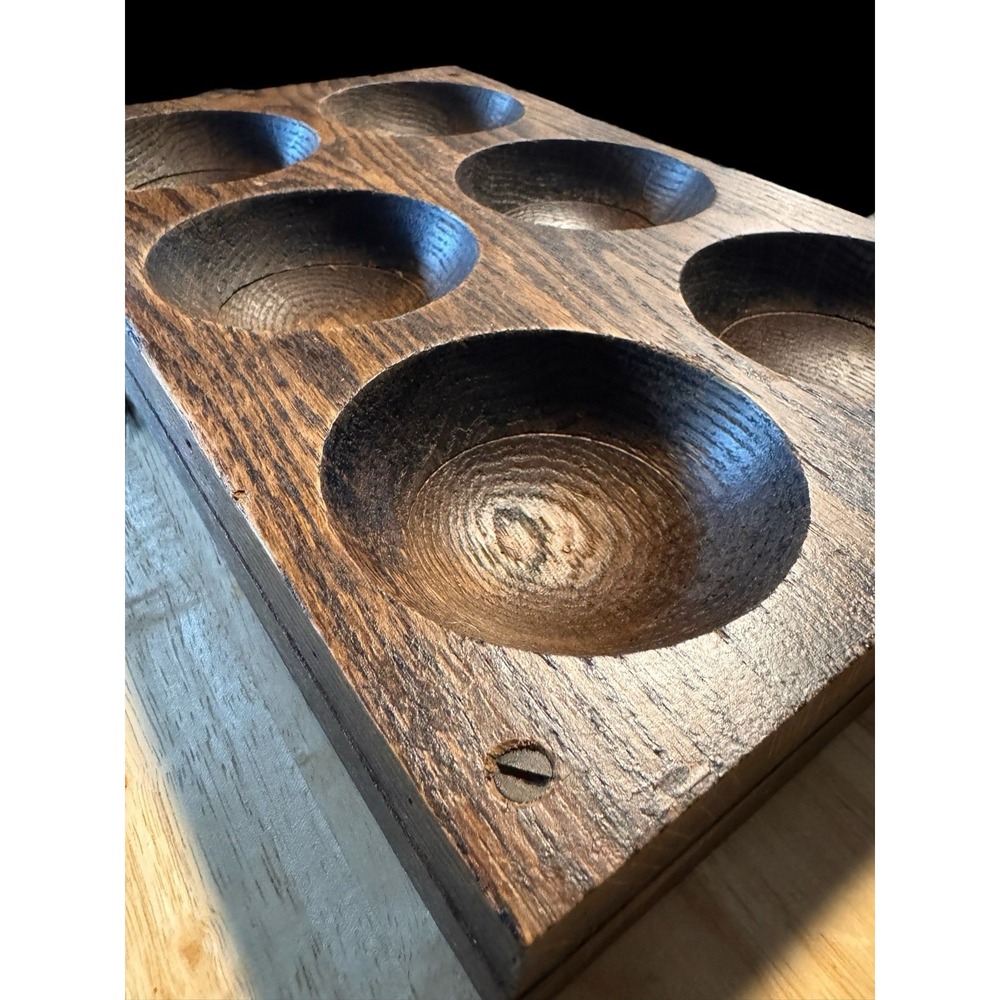 Antique Wooden Coin Tray Sorter Insert From Cash Drawer 19th-20th Century